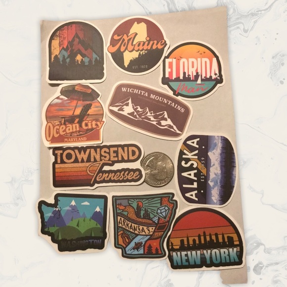 Illinois Matte Finish PVC Removable Waterproof Decor Accent Sticker - Picture 9 of 9